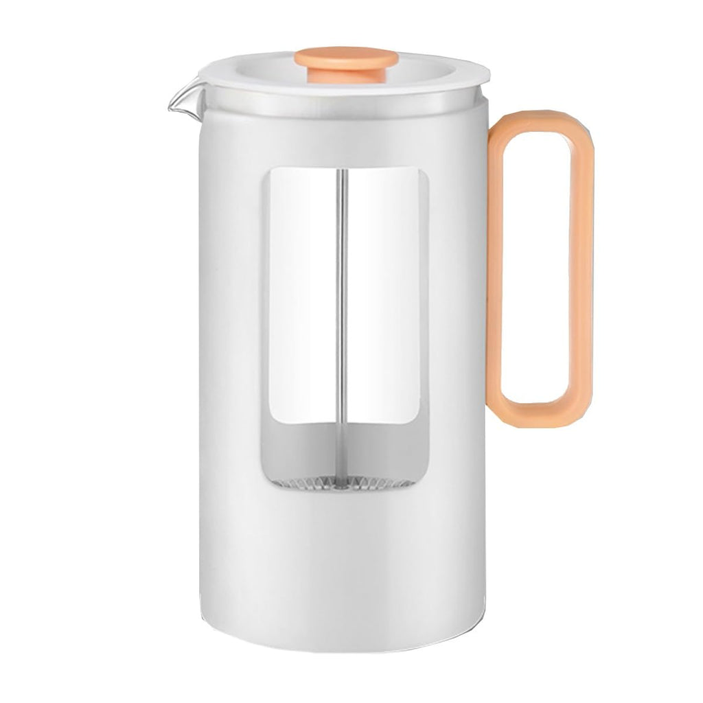 French Press Coffee Maker with Plastic Handle, Double Wall Insulation & Stainless Steel Filter N554