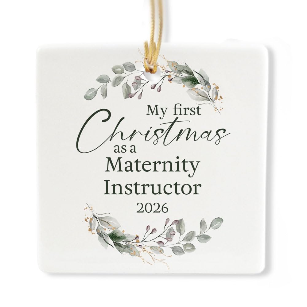 Ceramic 3-inch Square Ornament S463303