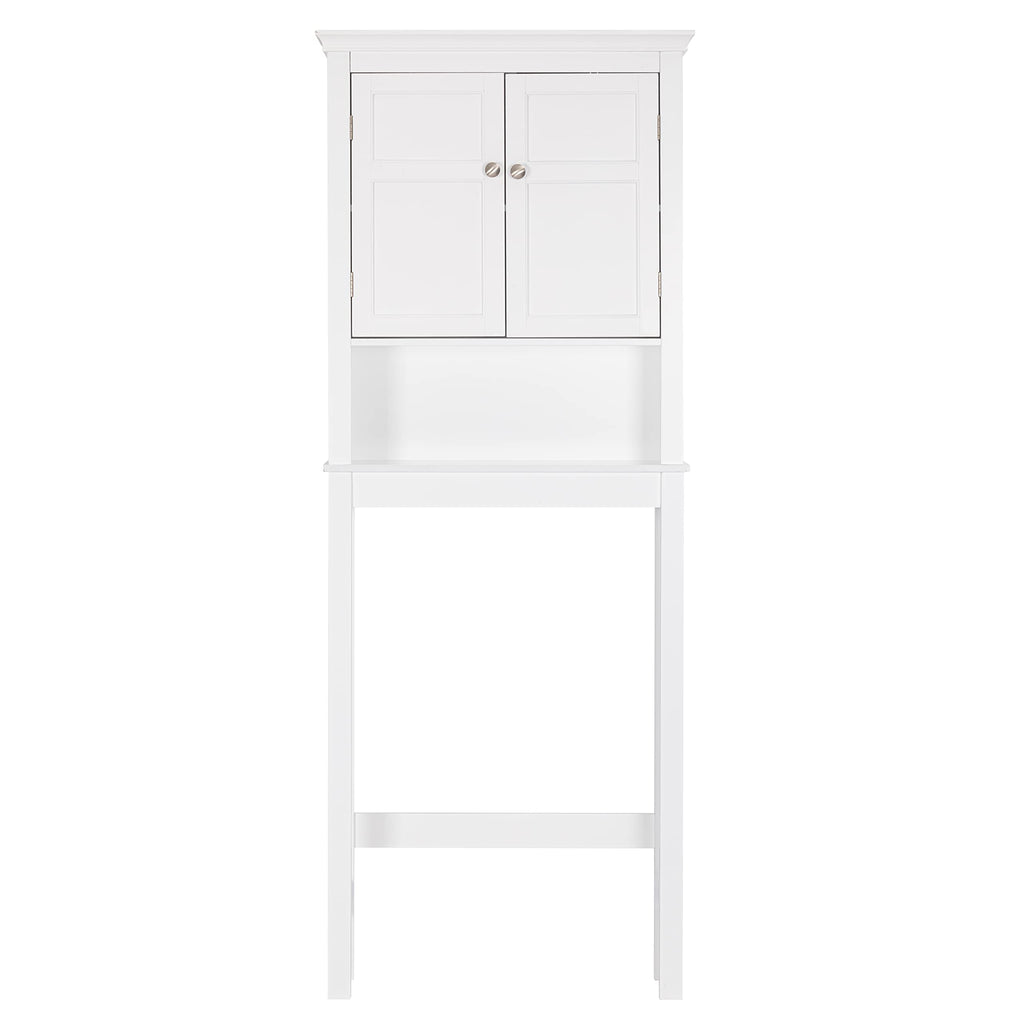 Over the Toilet Storage Cabinet with Doors and Adjustable Shelf H3246