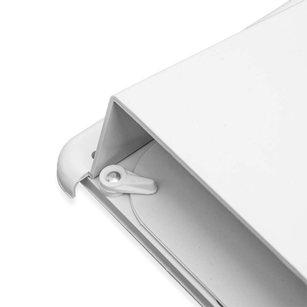 White RV Range Hood Vent Cover O4850