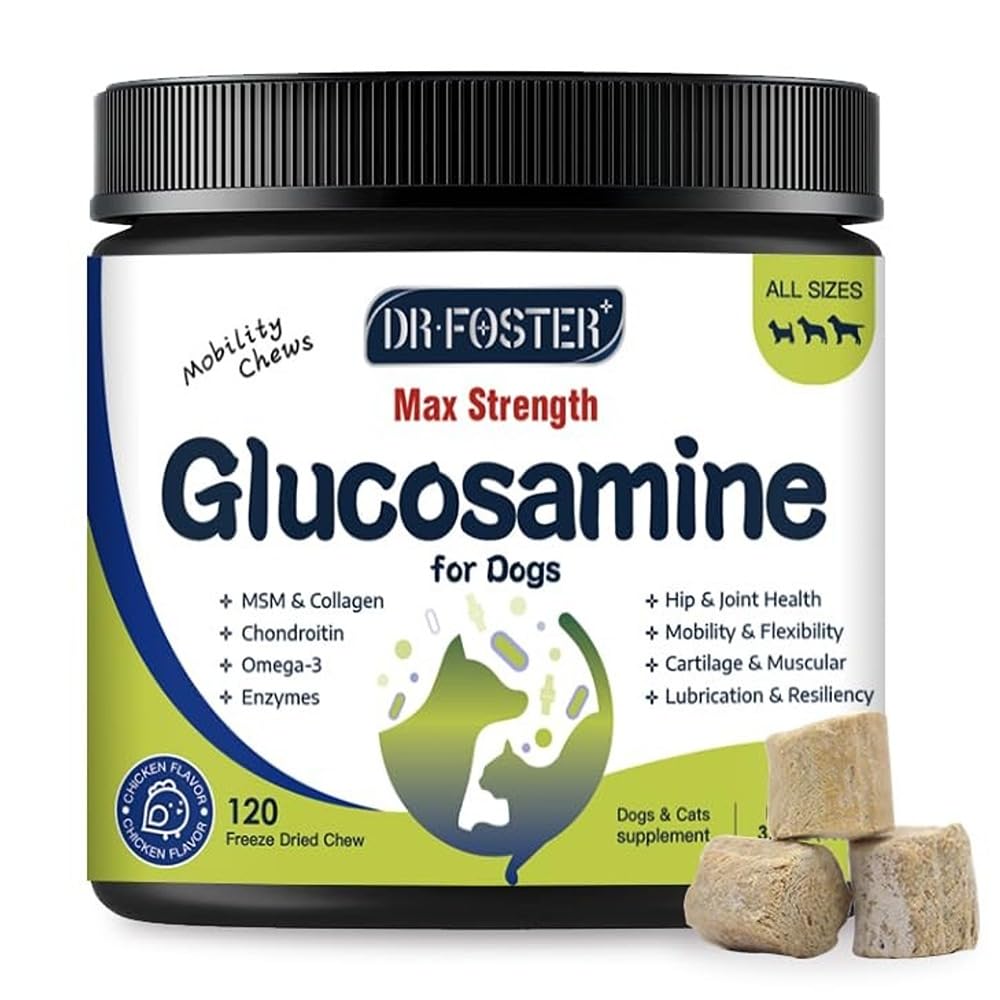 Glucosamine for Dogs Chicken Flavor 120 Freeze-Dried Chews M29000