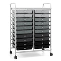 20 Drawer Multicolor Rolling Storage Cart I8175