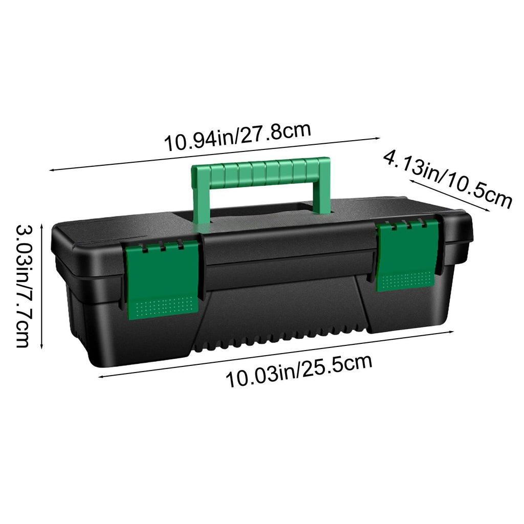 10-inch Plastic Tool Box with Handle and Removable Tray Z567901