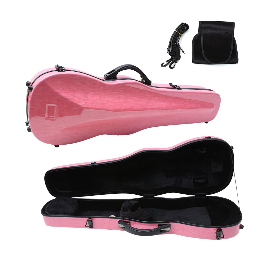 4/4 Full Size Carbon Fiber Hard Violin Case with Hygrometer X9507