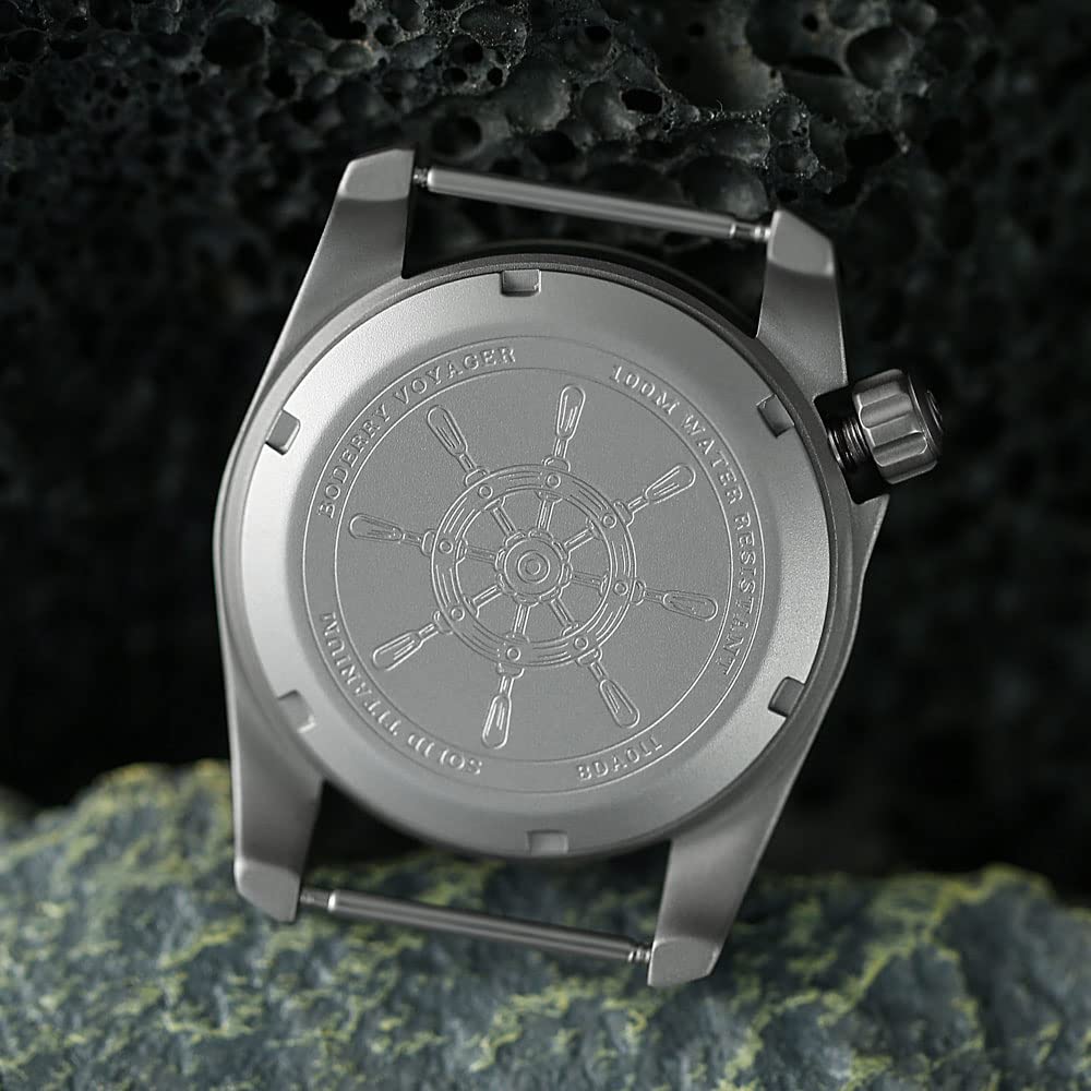Titanium Automatic Field Watch 40mm Day Date 100M Waterproof Nylon Strap W686680