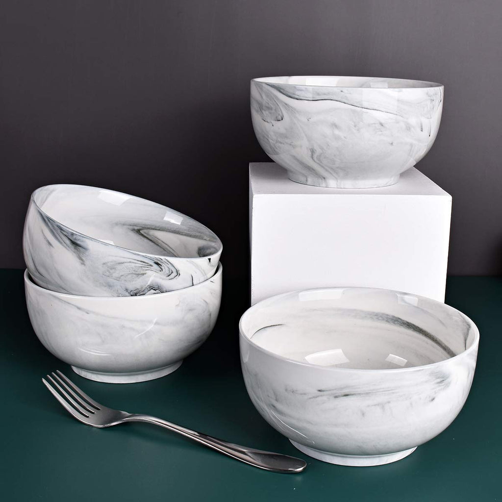Ceramic Bowl Set of 4, 33 Oz, Dishwasher and Microwave Safe G536567
