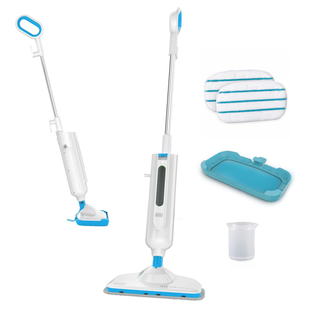 1300W Steam Mop with Carpet Glider and 2 Microfiber Pads D43890