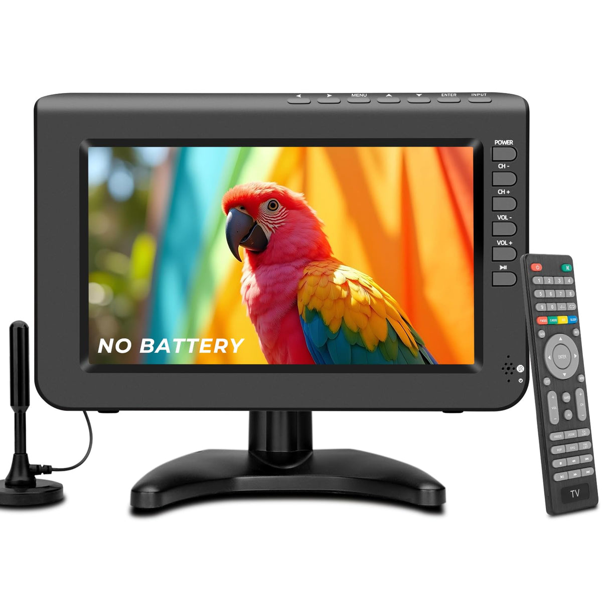 10.1inch Portable TV 720P Screen with Antenna and Digital ATSC Tuner M75840
