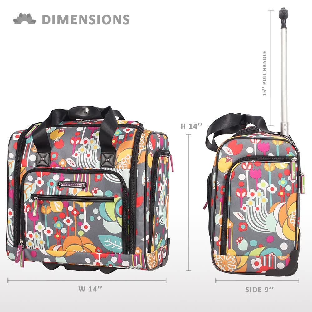 15 Inch Carry On Rolling Wheels Suitcase G730