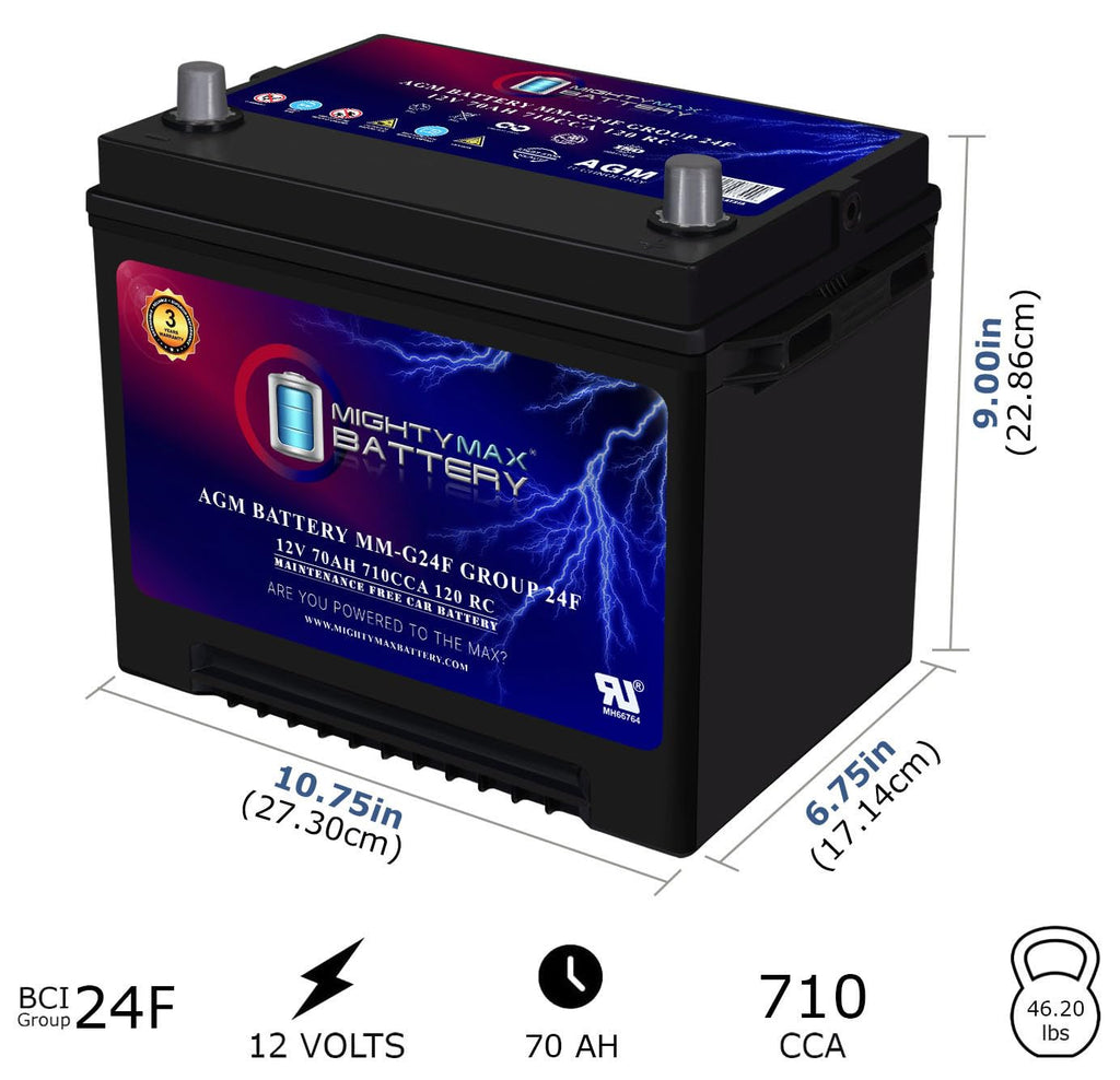 12V 70Ah AGM Replacement Battery J9372
