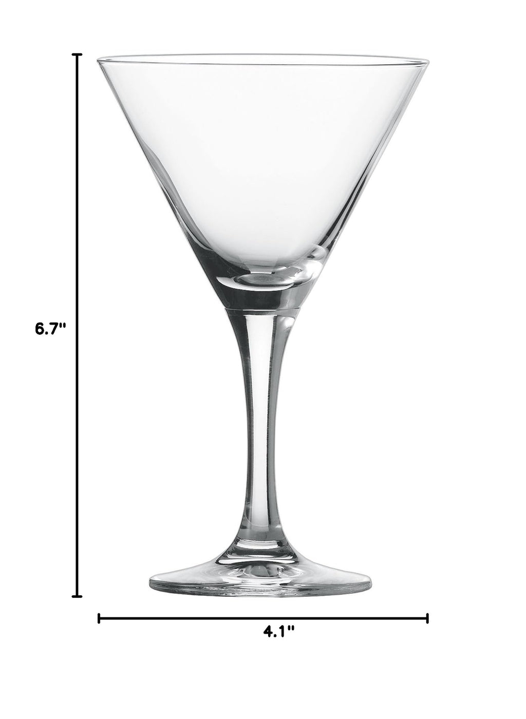 Tritan Crystal Martini Cocktail Glass Set of 6 P7613