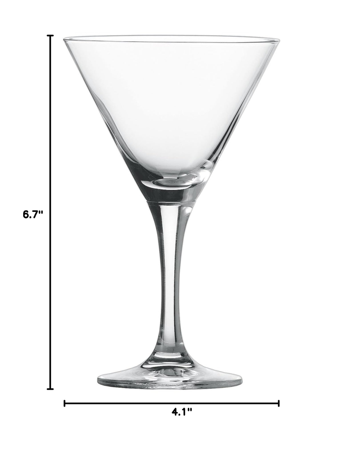 Tritan Crystal Martini Cocktail Glass Set of 6 P7613