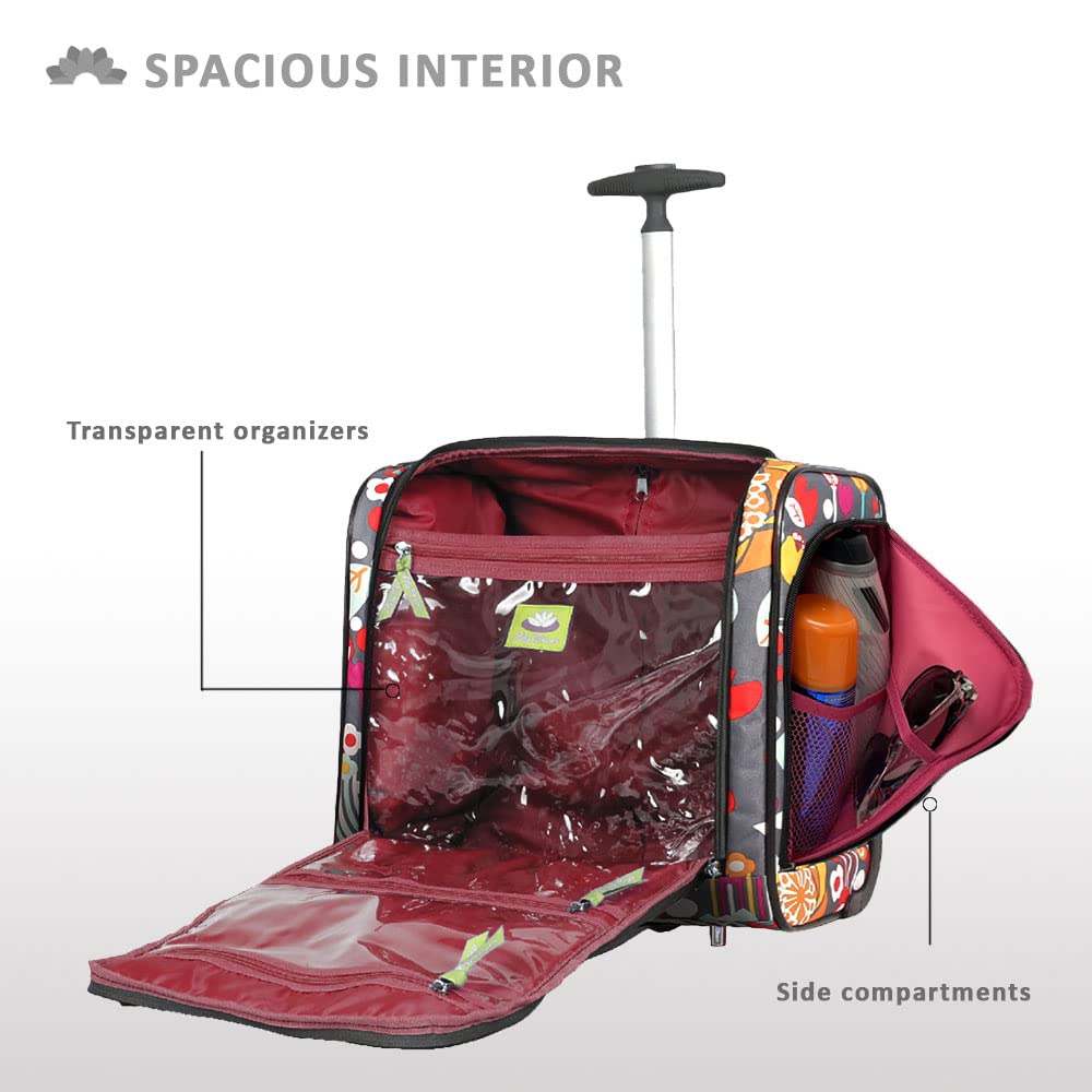 15 Inch Carry On Rolling Wheels Suitcase G730