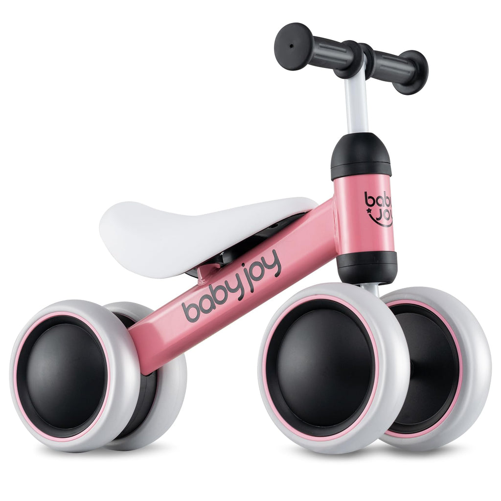 No Pedal 4 Wheels Toddler Balance Bike with Soft Seat W333923