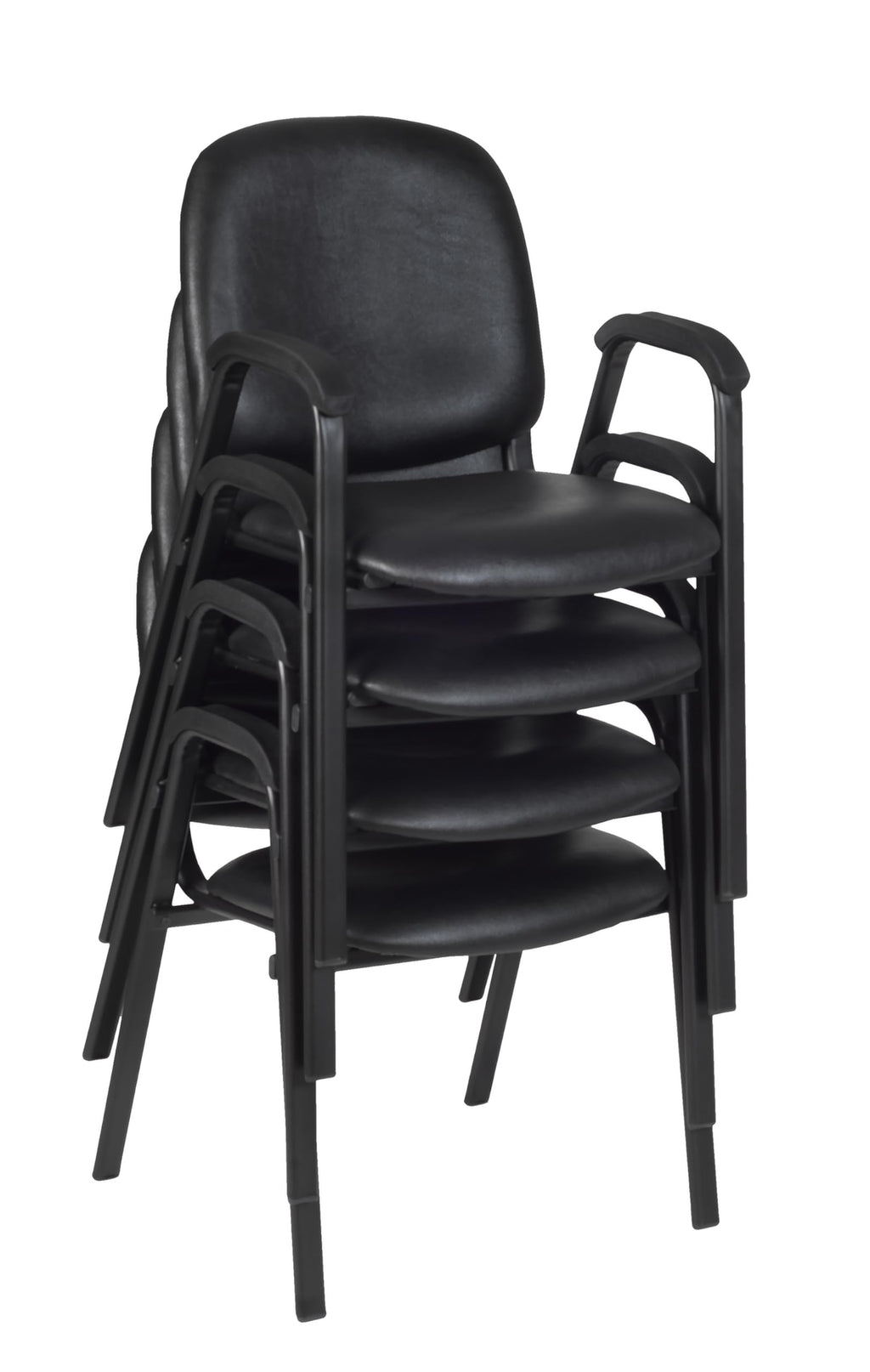 Vinyl Stacking Chair with Arms J7646