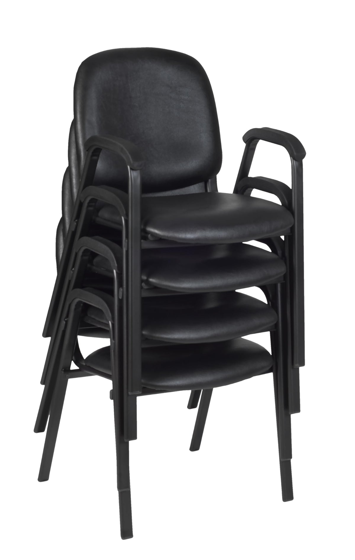 Vinyl Stacking Chair with Arms J7646