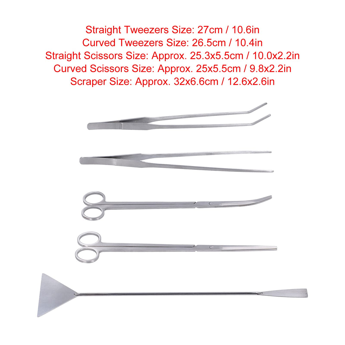 5-in-1 Stainless Steel Aquarium Maintenance Kit Z476904