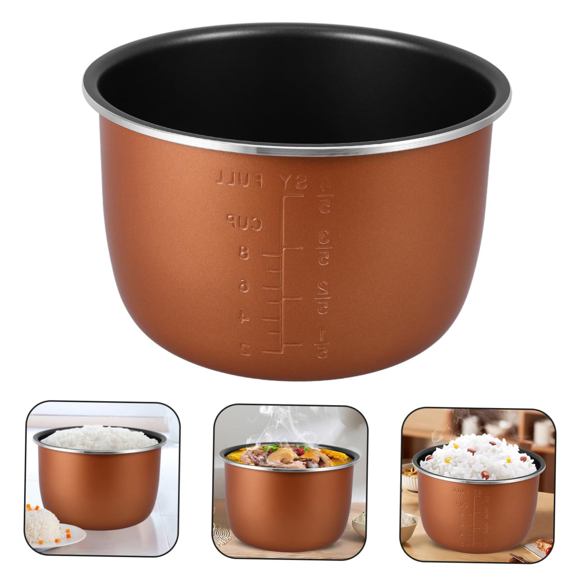 Aluminum Alloy Non Stick Electric Pressure Cooker Inner Pot E7461