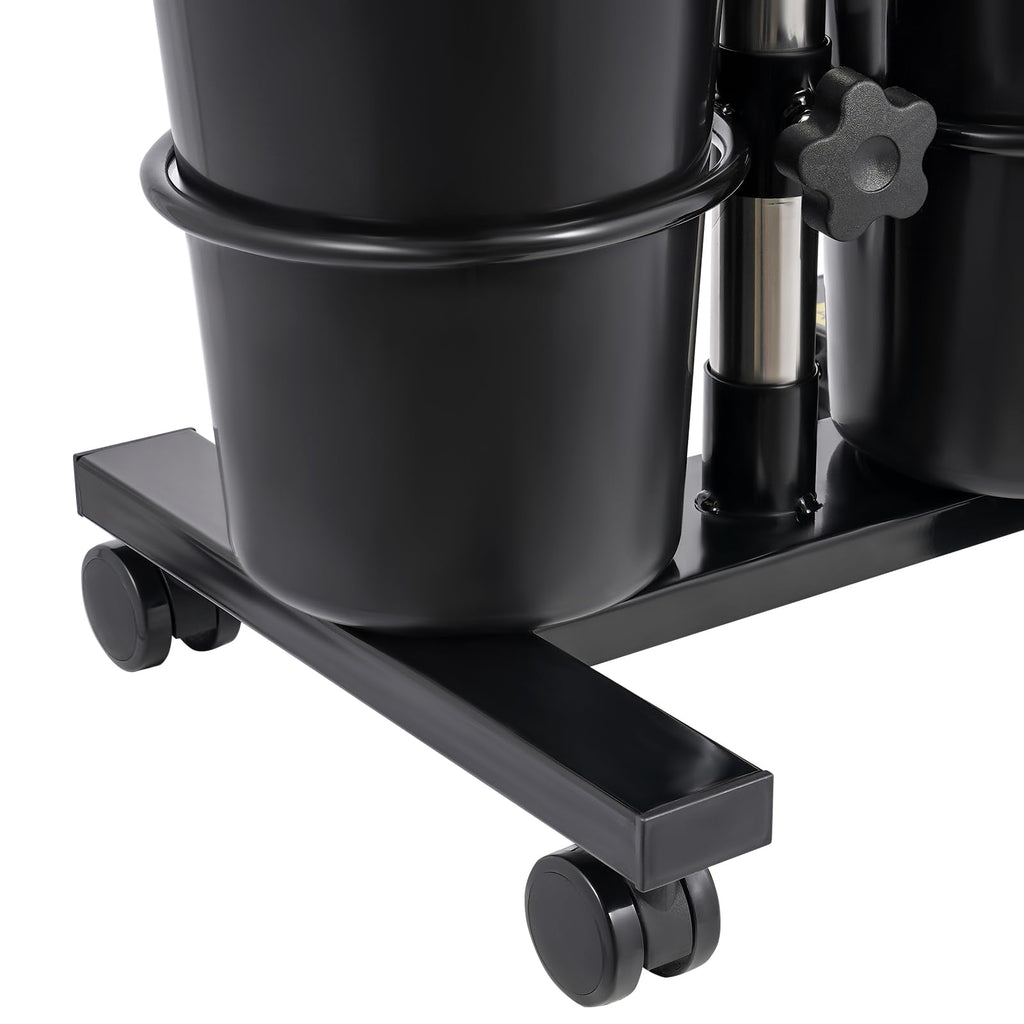 Portable Shampoo Bowl with Dual Buckets and Drain Hoses F180