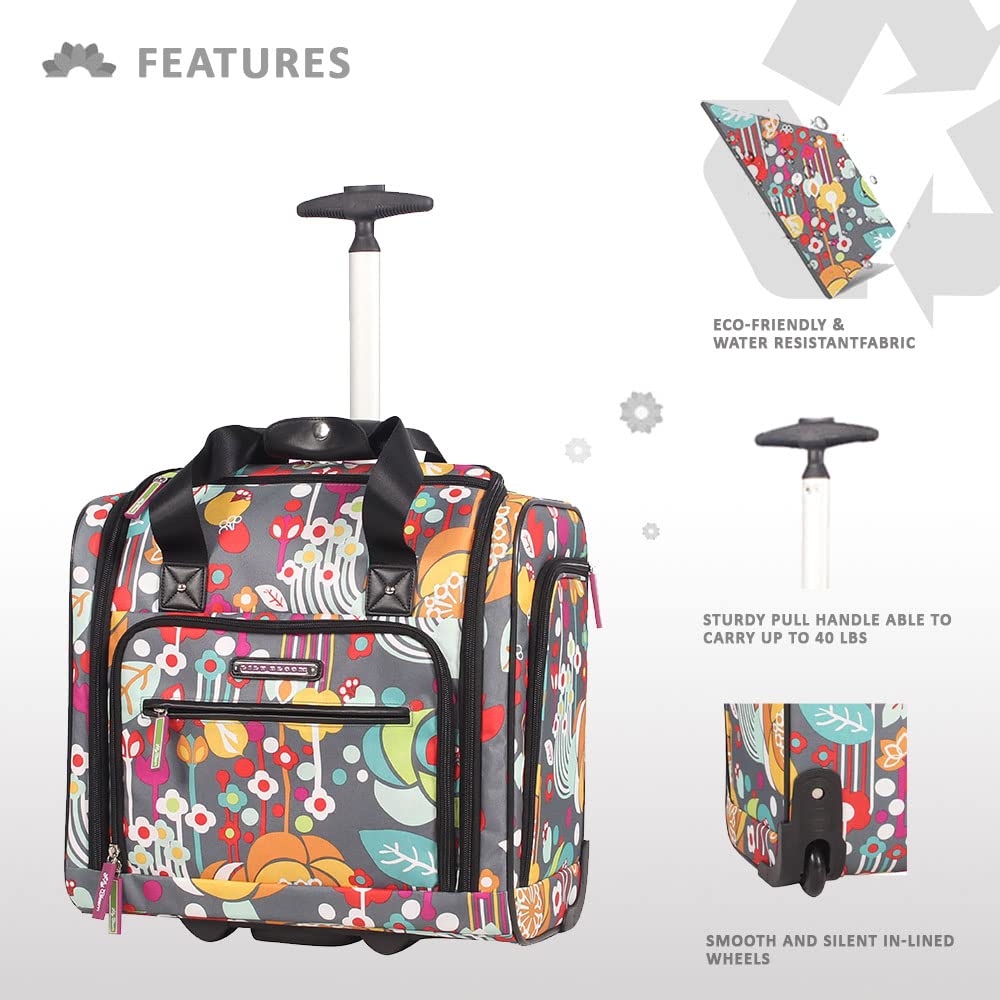 15 Inch Carry On Rolling Wheels Suitcase G730