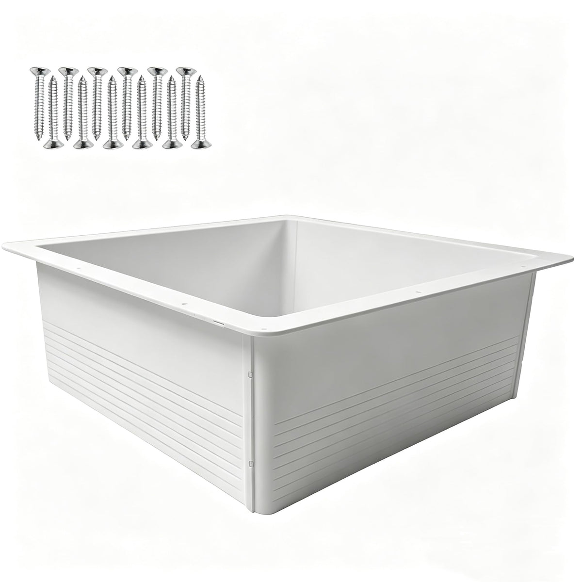 RV Roof Vent Trim Ring White 4-Piece X196
