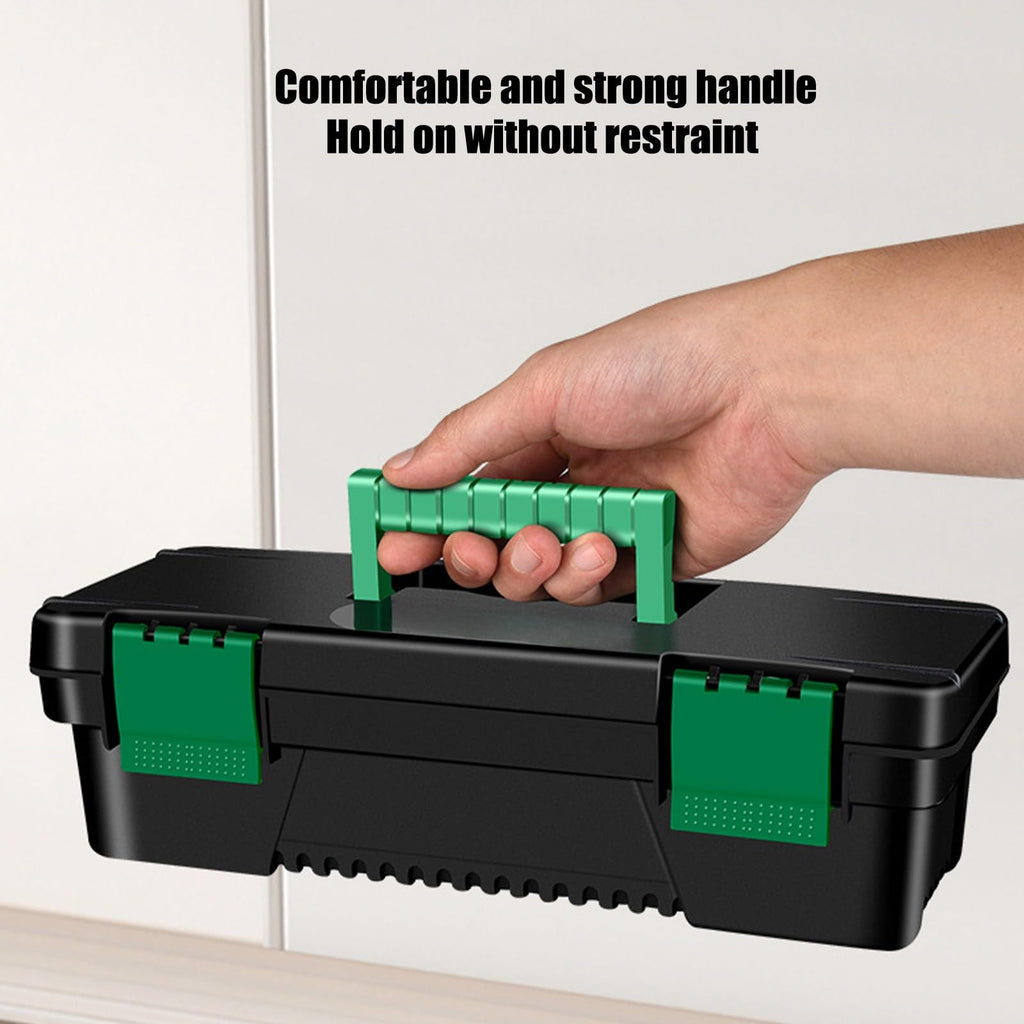 10-inch Plastic Tool Box with Handle and Removable Tray Z567901