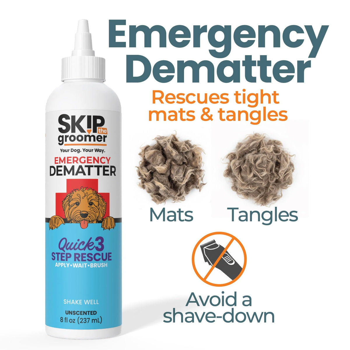 Dematting Cream for Dogs 8 oz L885