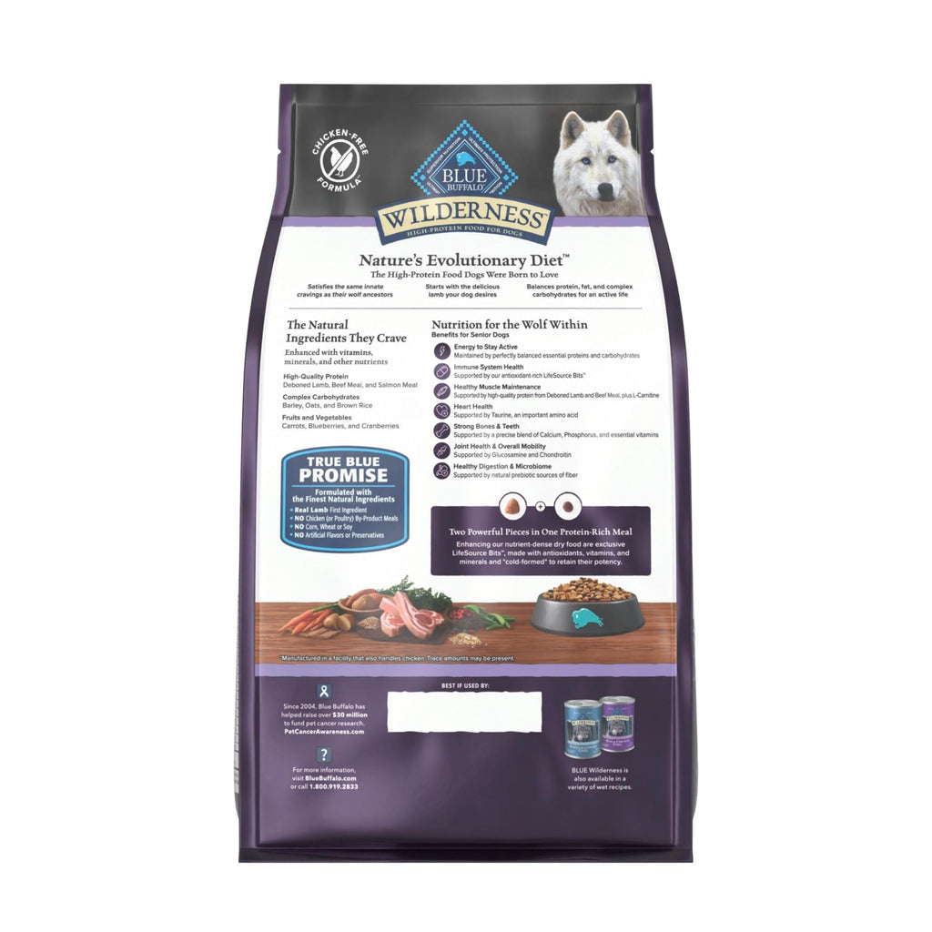 Lamb & Wholesome Grains Senior Dry Dog Food, 4.5 lb I3406