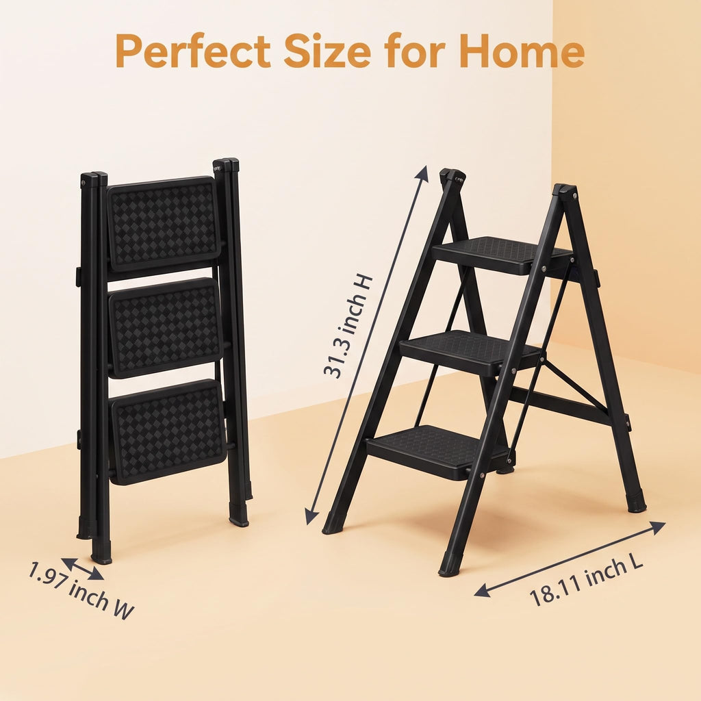 3-Step Aluminum Folding Ladder I945