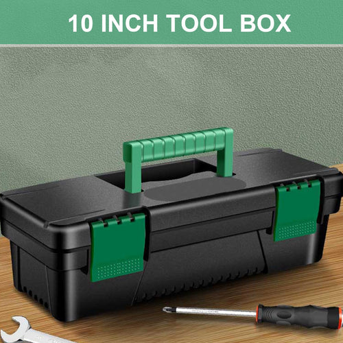 10-inch Plastic Tool Box with Handle and Removable Tray Z567901