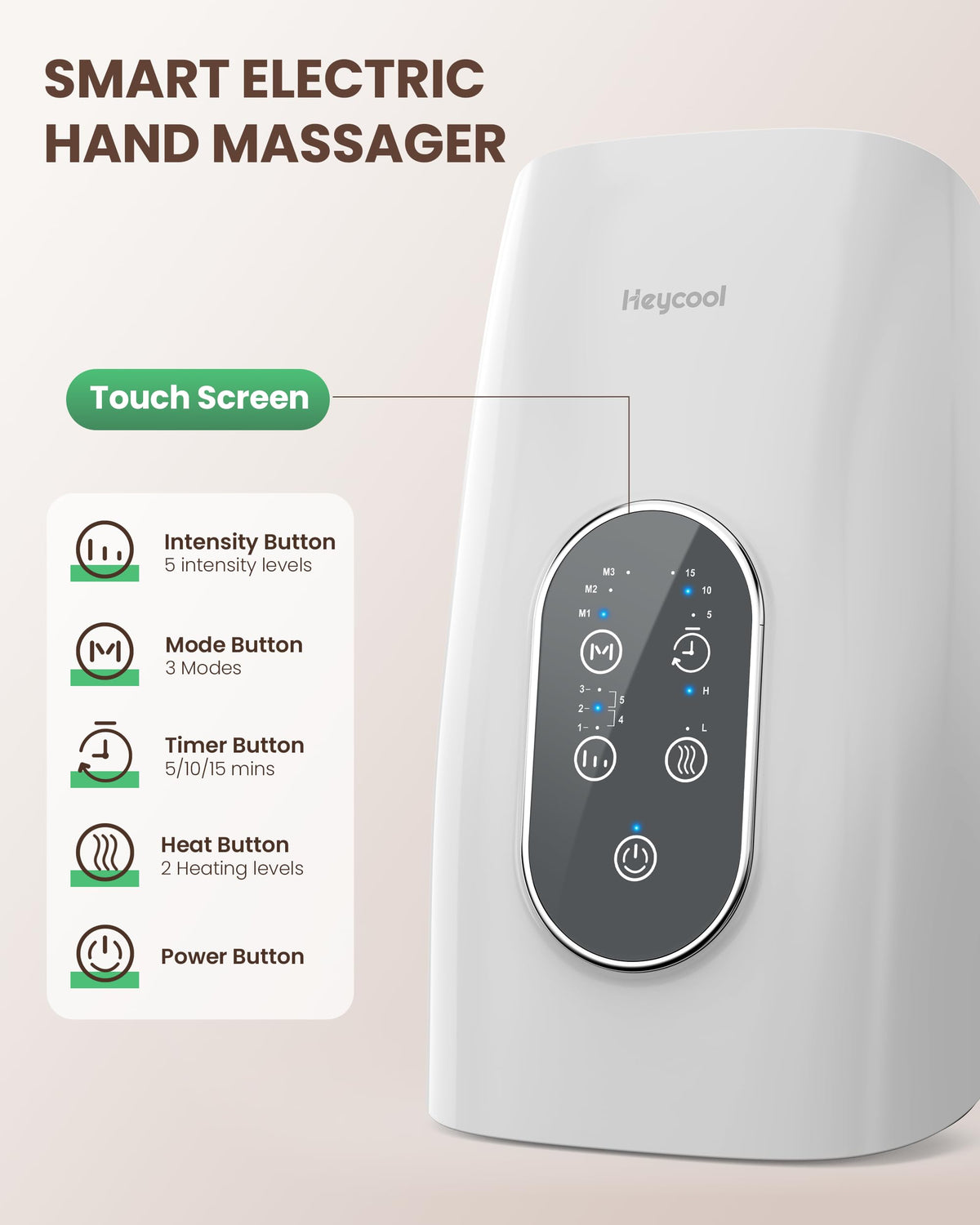 Cordless Hand Massager with Heat Compression J9942