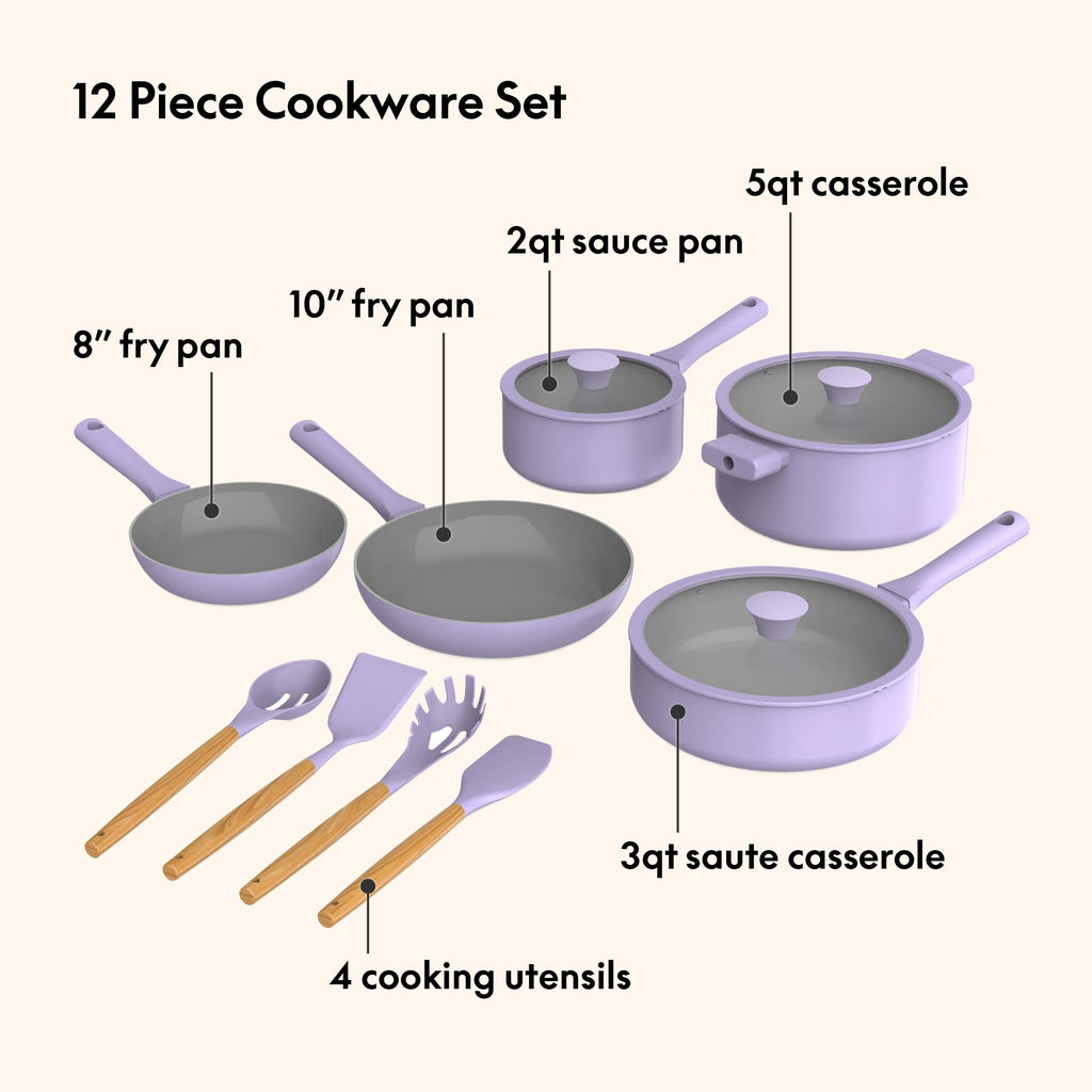 12 Piece Ceramic Nonstick Cookware Set P367975