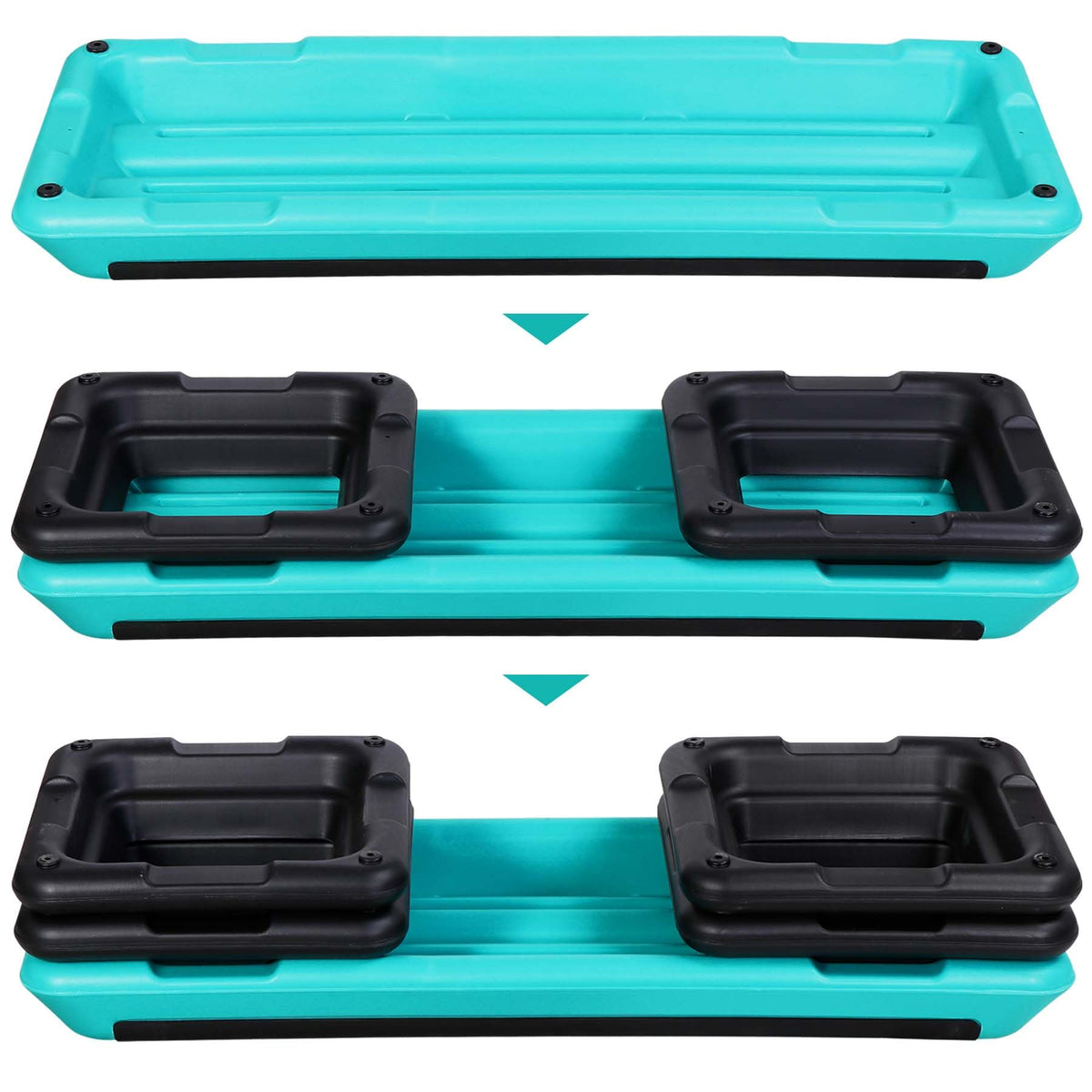 43" Adjustable Aerobic Stepper Bench with Risers W692624