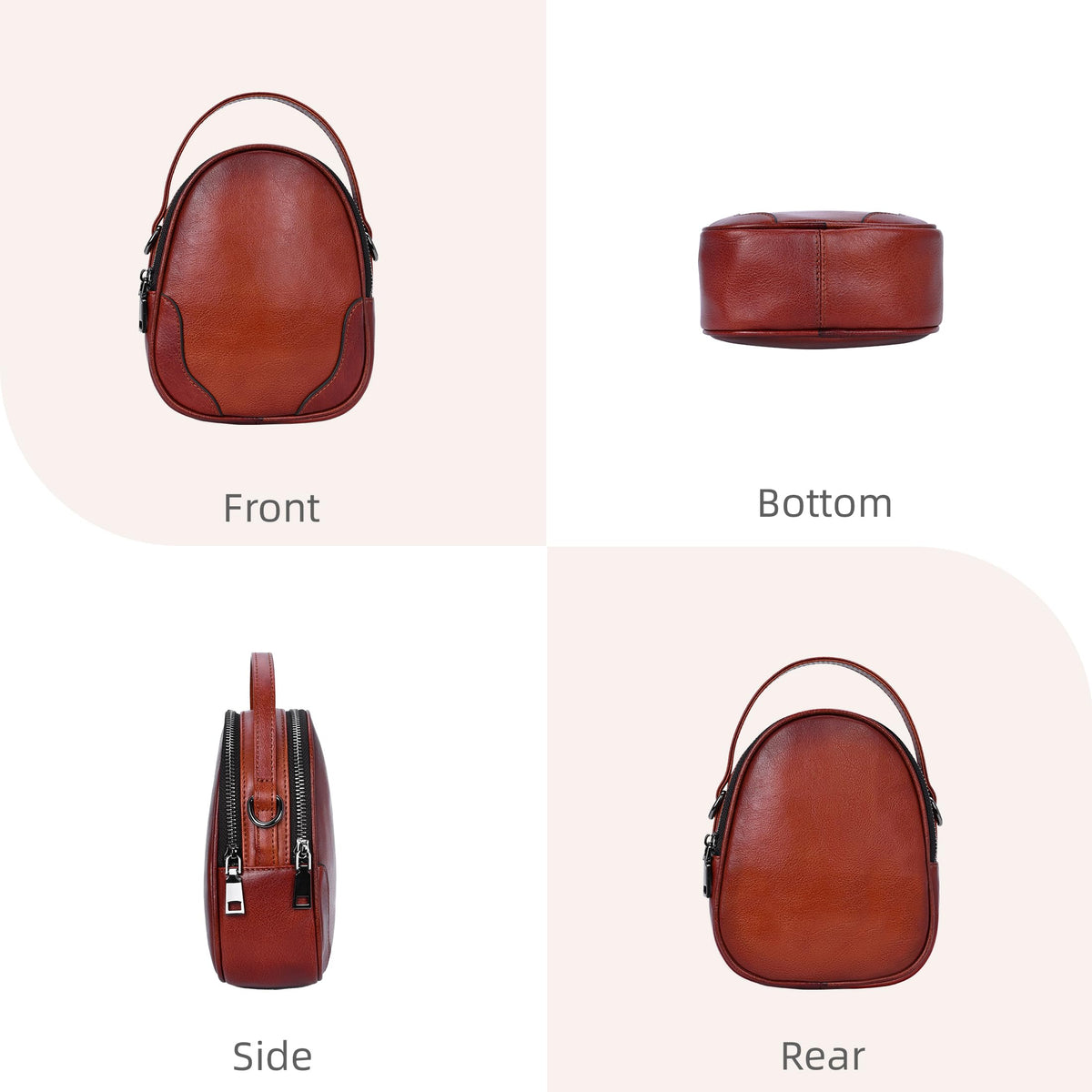 Small Leather Crossbody Bag Z4745