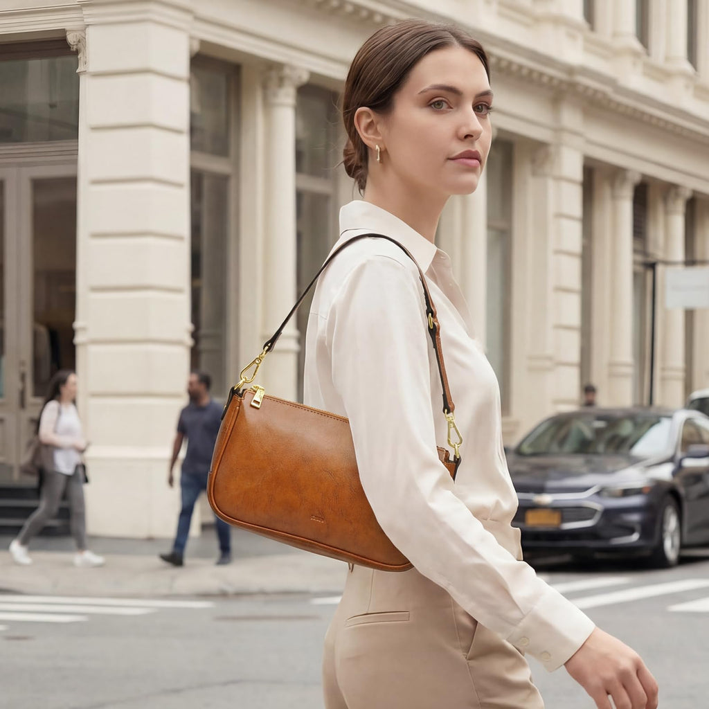 Leather Crossbody Bags with 2 Straps Z8880