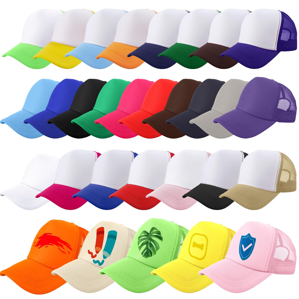 30 Pack Sublimation Trucker Caps Mesh Baseball Hat G34236