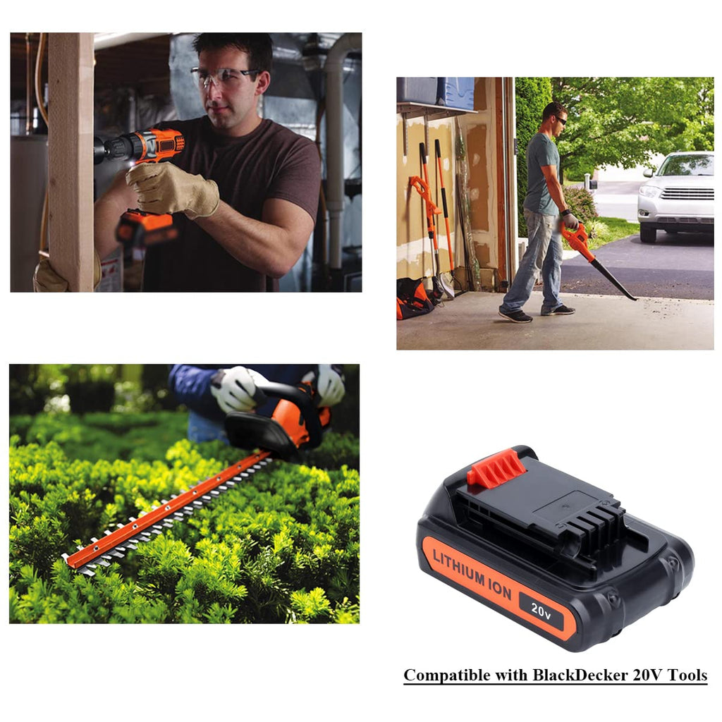 4.0Ah 20V MAX Compatible with Black and Decker Battery A517995