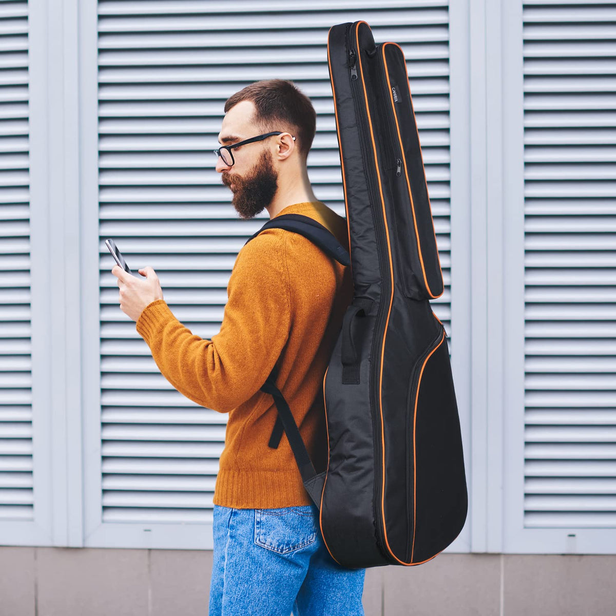 44 Inch Guitar Bag with Adjustable Shoulder Strap I575