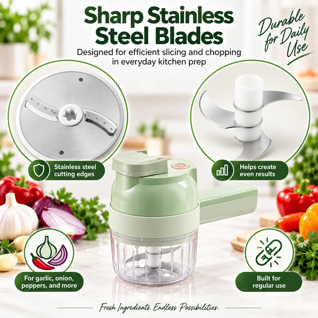 5-in-1 Wireless Electric Vegetable Chopper H19447