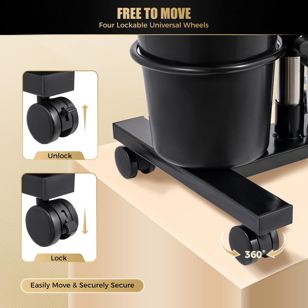 Portable Shampoo Bowl with Dual Buckets and Drain Hoses F180