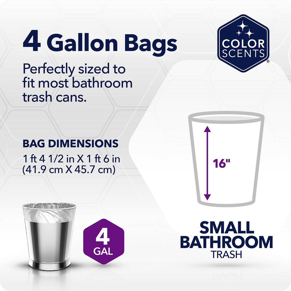 4 Gallon Twist Tie Trash Bags 80 Count Q3068