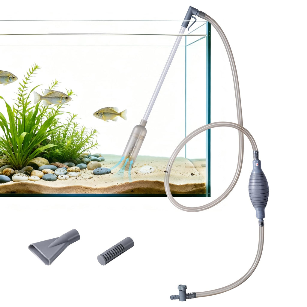 3-in-1 Aquarium Vacuum Gravel Cleaner with Siphon Hose Y2369