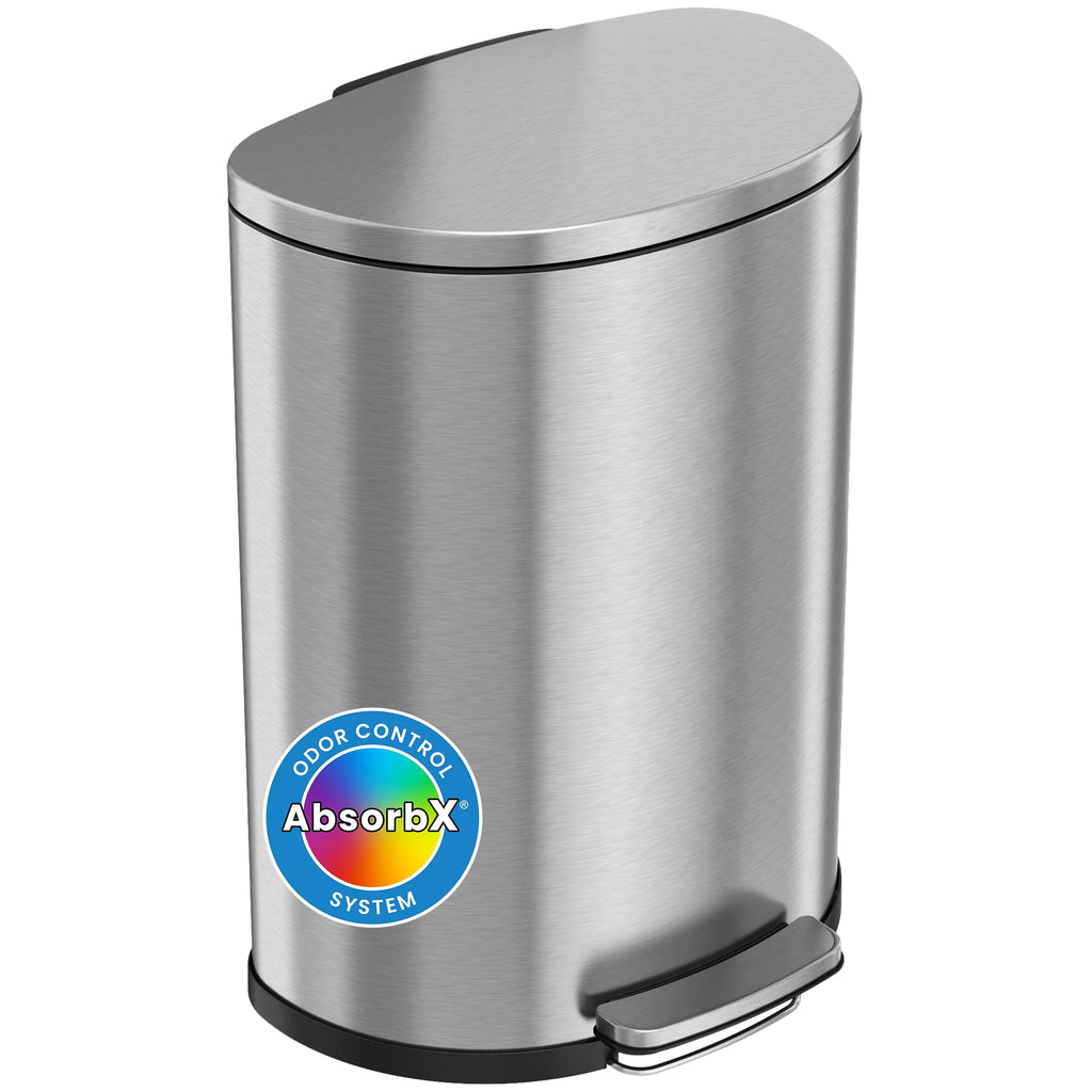 13.2 Gallon Stainless Steel Step Trash Can S241989