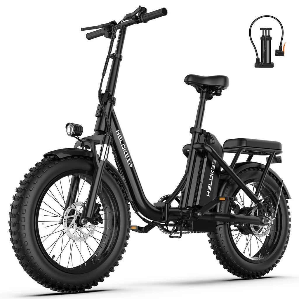 Folding Electric Bike with Rear Rack D679