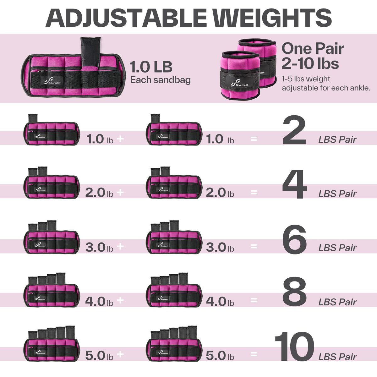 Adjustable Ankle Weights H34852