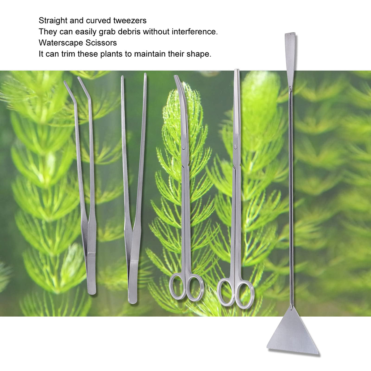 5-in-1 Stainless Steel Aquarium Maintenance Kit Z476904