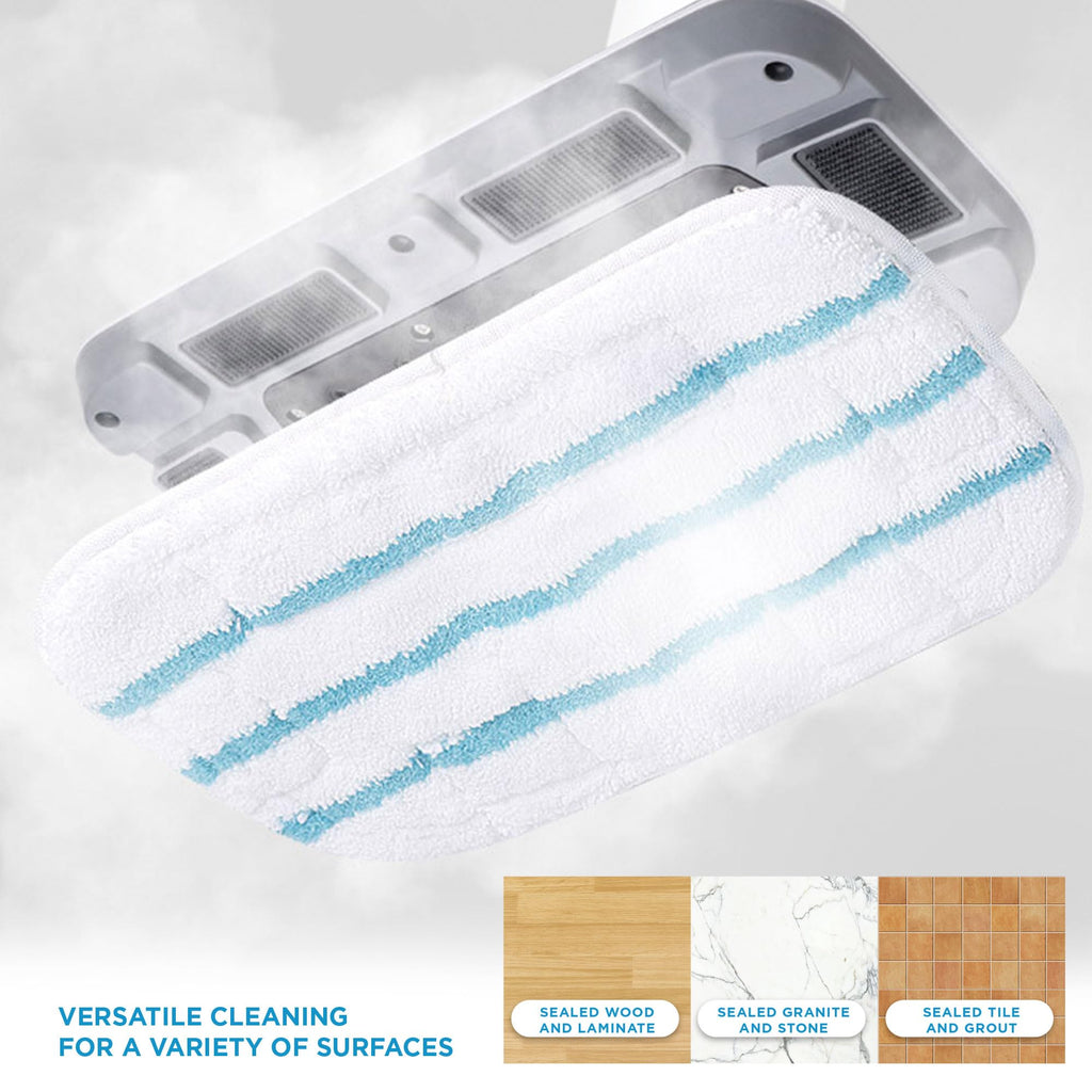 1300W Steam Mop with Carpet Glider and 2 Microfiber Pads D43890