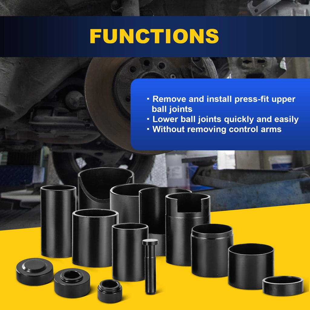 14 Pc Ball Joint Remover Installer Adapter Tool Set W82616