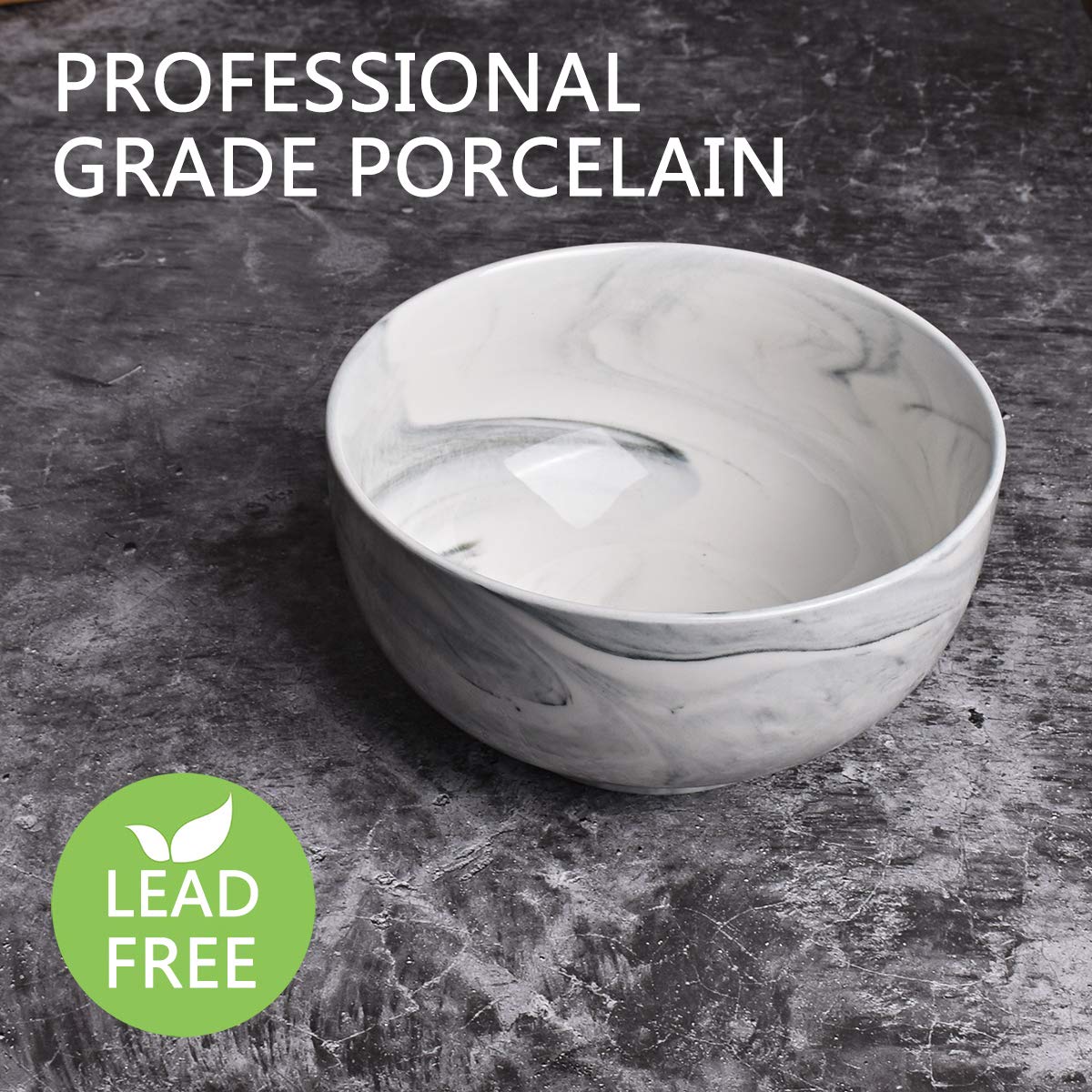 Ceramic Bowl Set of 4, 33 Oz, Dishwasher and Microwave Safe G536567