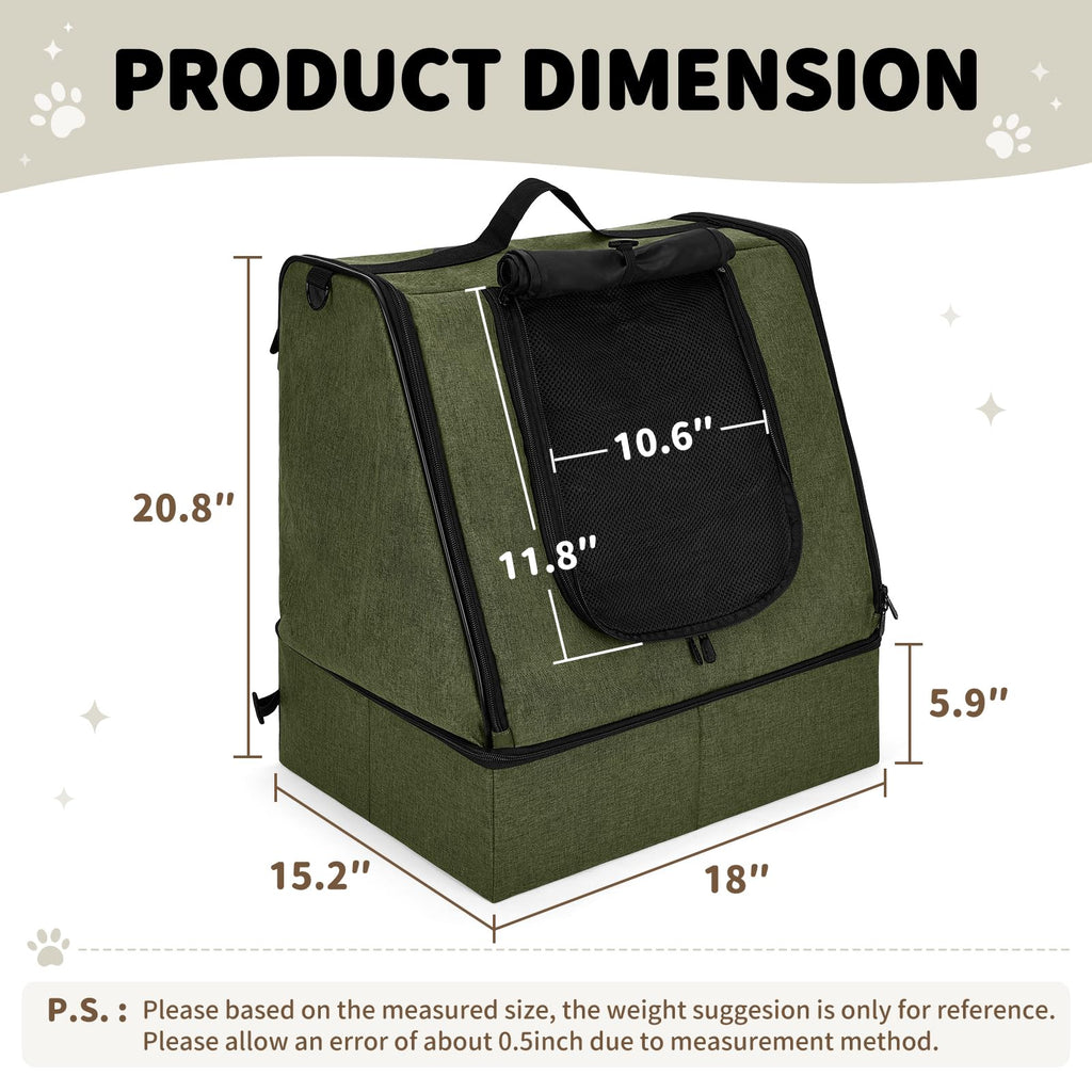 Portable Cat Litter Box with Waterproof Bag and Lid O6136